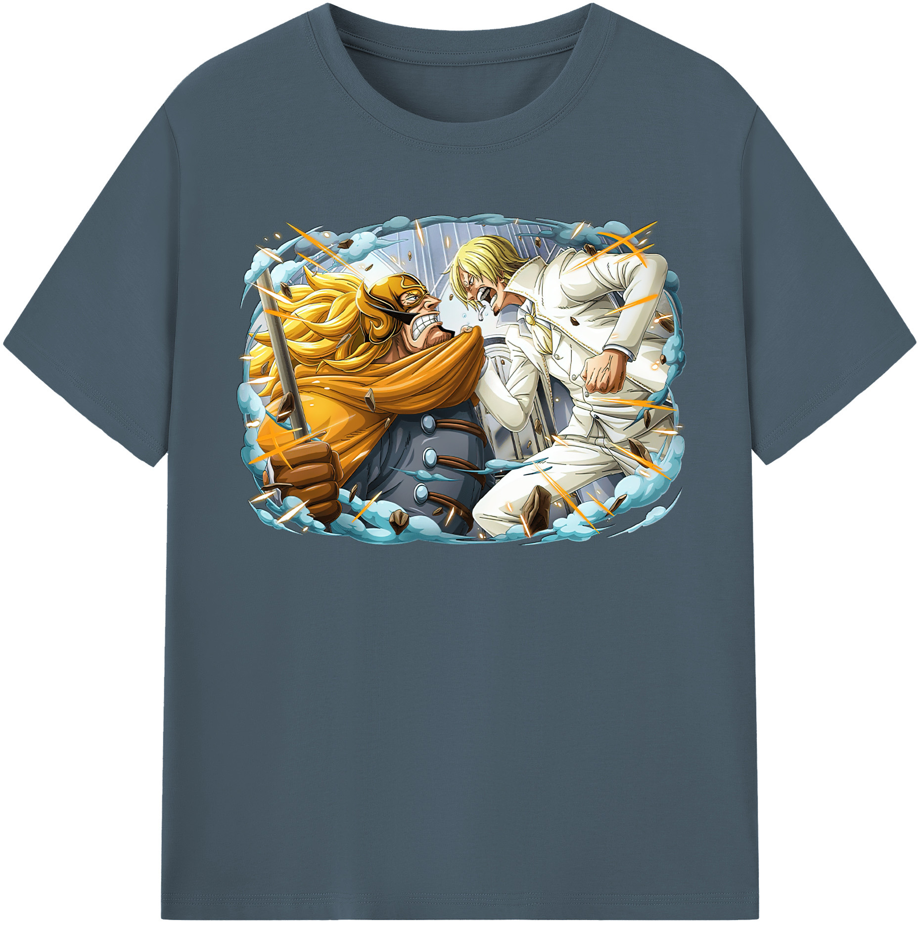 ワンピース サンジ ONE PIECE Sanji 綿100％半袖Tシャツ（フロントプリント）